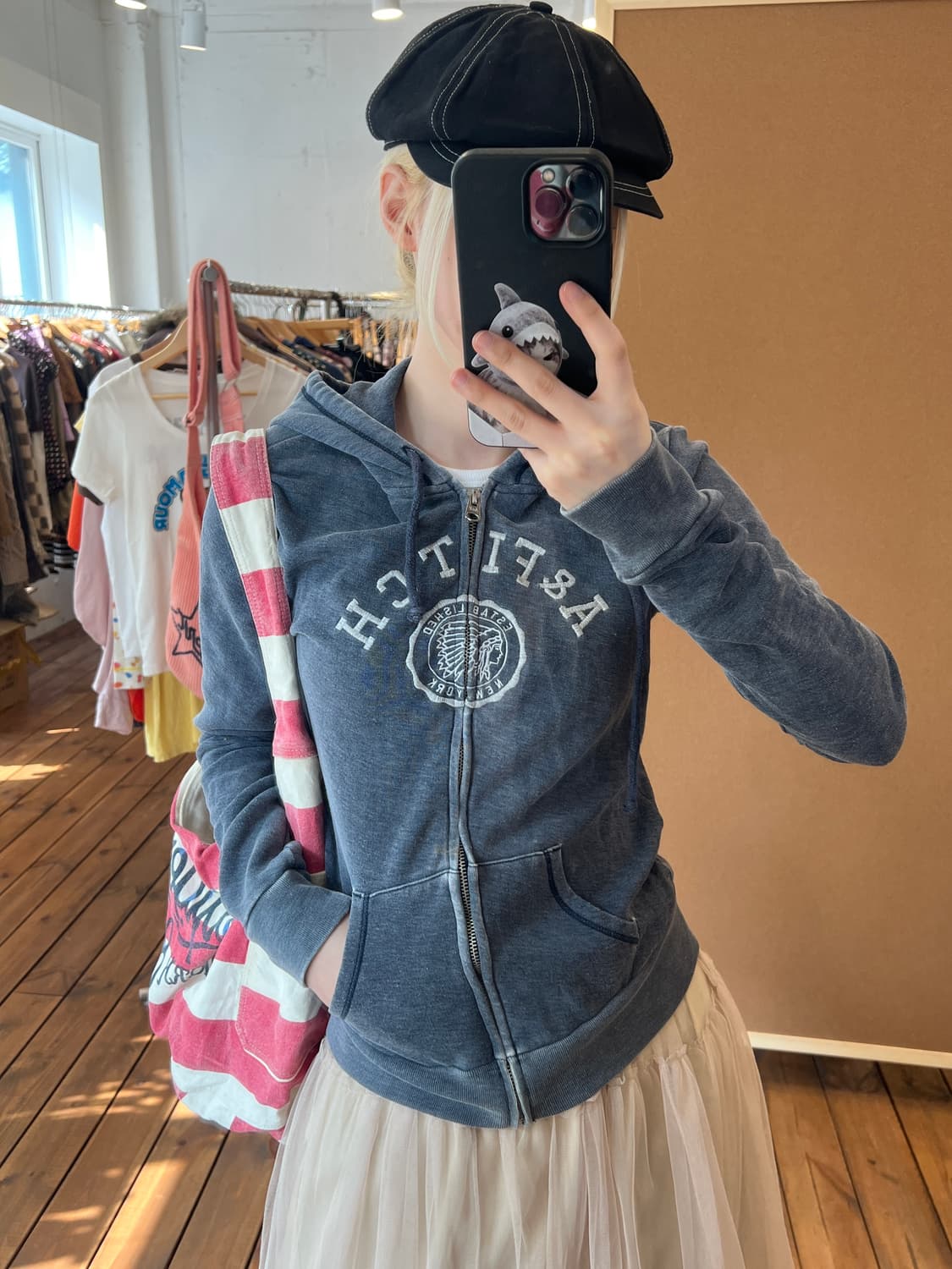 아베크롬비 네이비 후드집업 상품이미지2