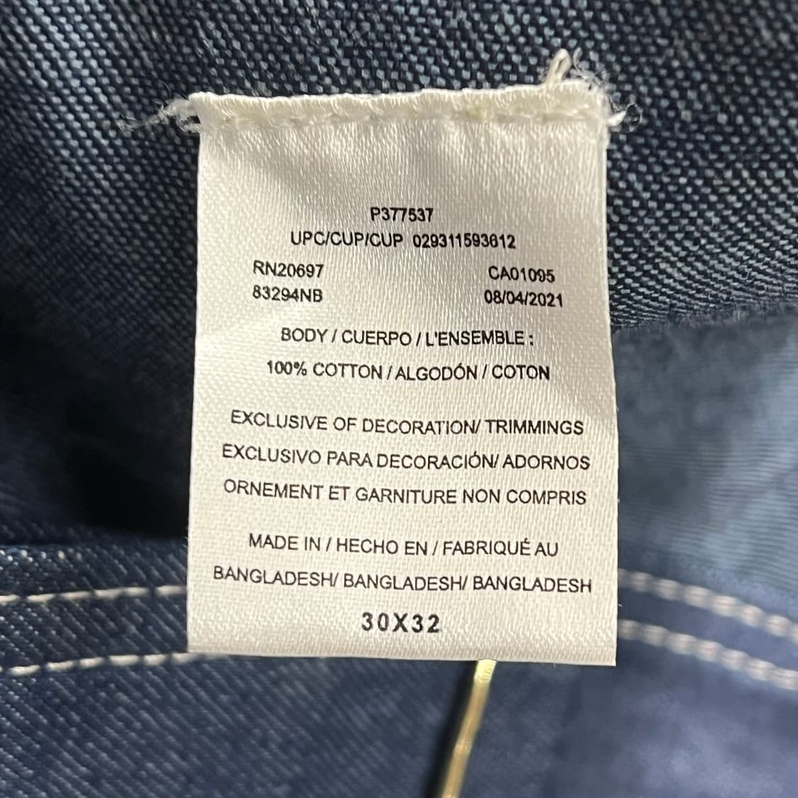 디키즈 데님 오버롤 s10294 상품이미지6