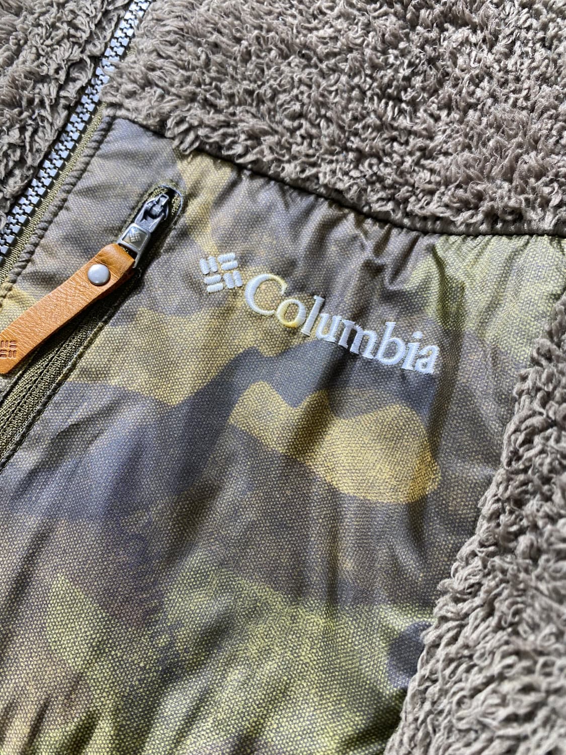 [L] Columbia 컬럼비아 카모포켓 플리스 후드집업 자켓 상품이미지3