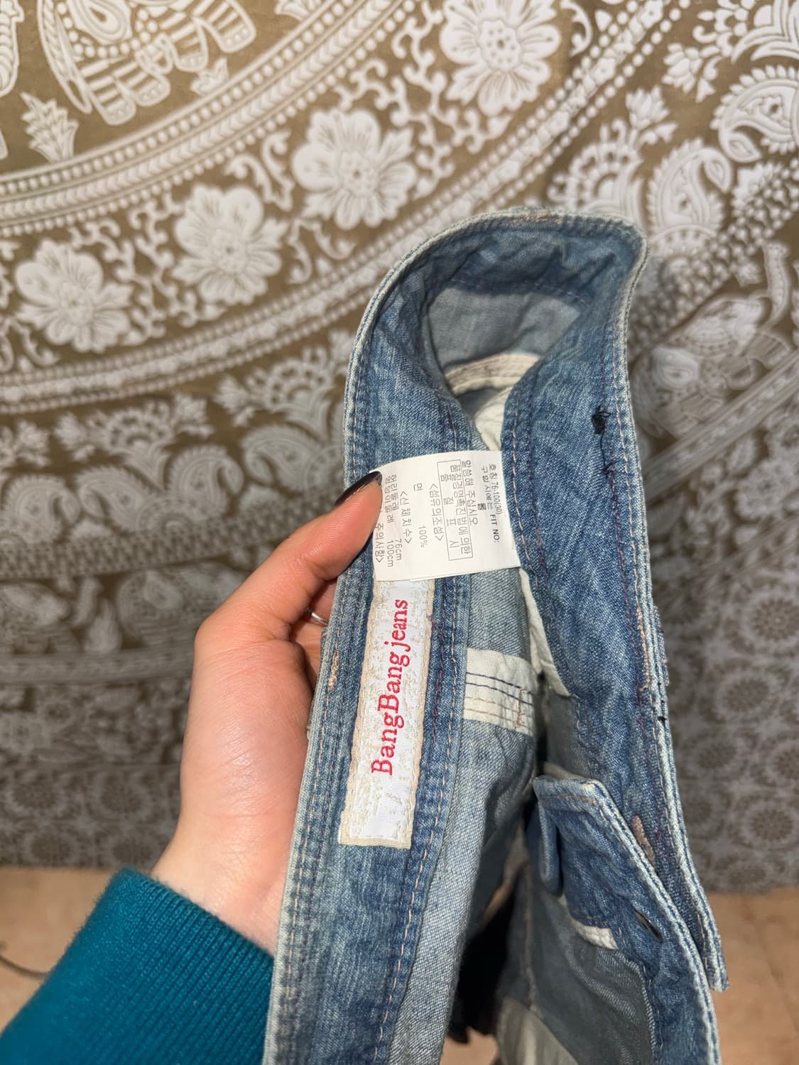 뱅뱅 여성 빈티지 스티치 데님 미니스커트  상품이미지7