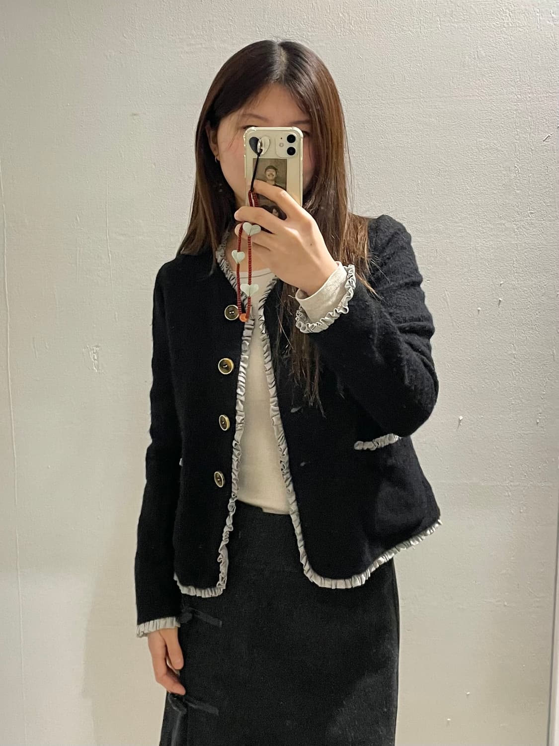 니들스 헤어리 울 프릴 카라리스 자켓 상품이미지1