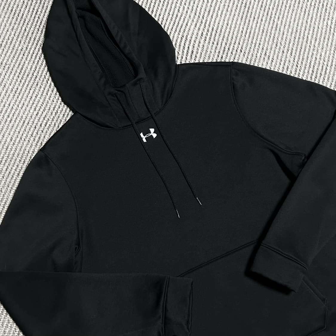 [S] Underarmour 언더아머 기모 블랙 후드티 상품이미지2