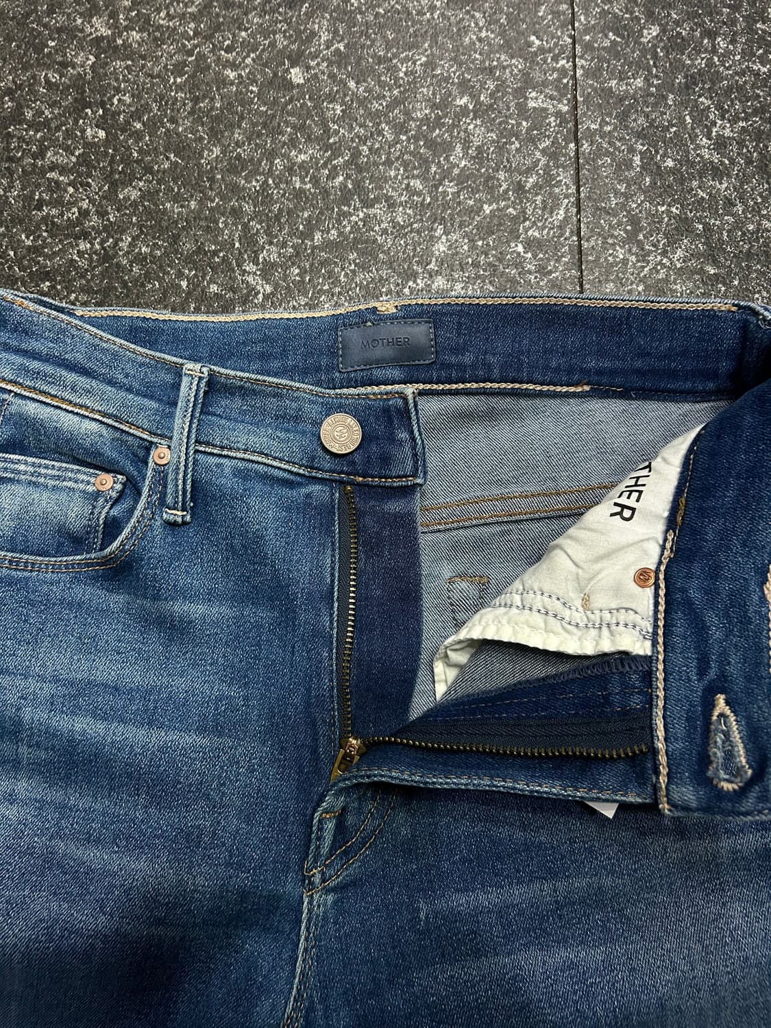 마더 MOTHER 부츠컷 약스판 데님 팬츠 청바지 25인치 상품이미지3