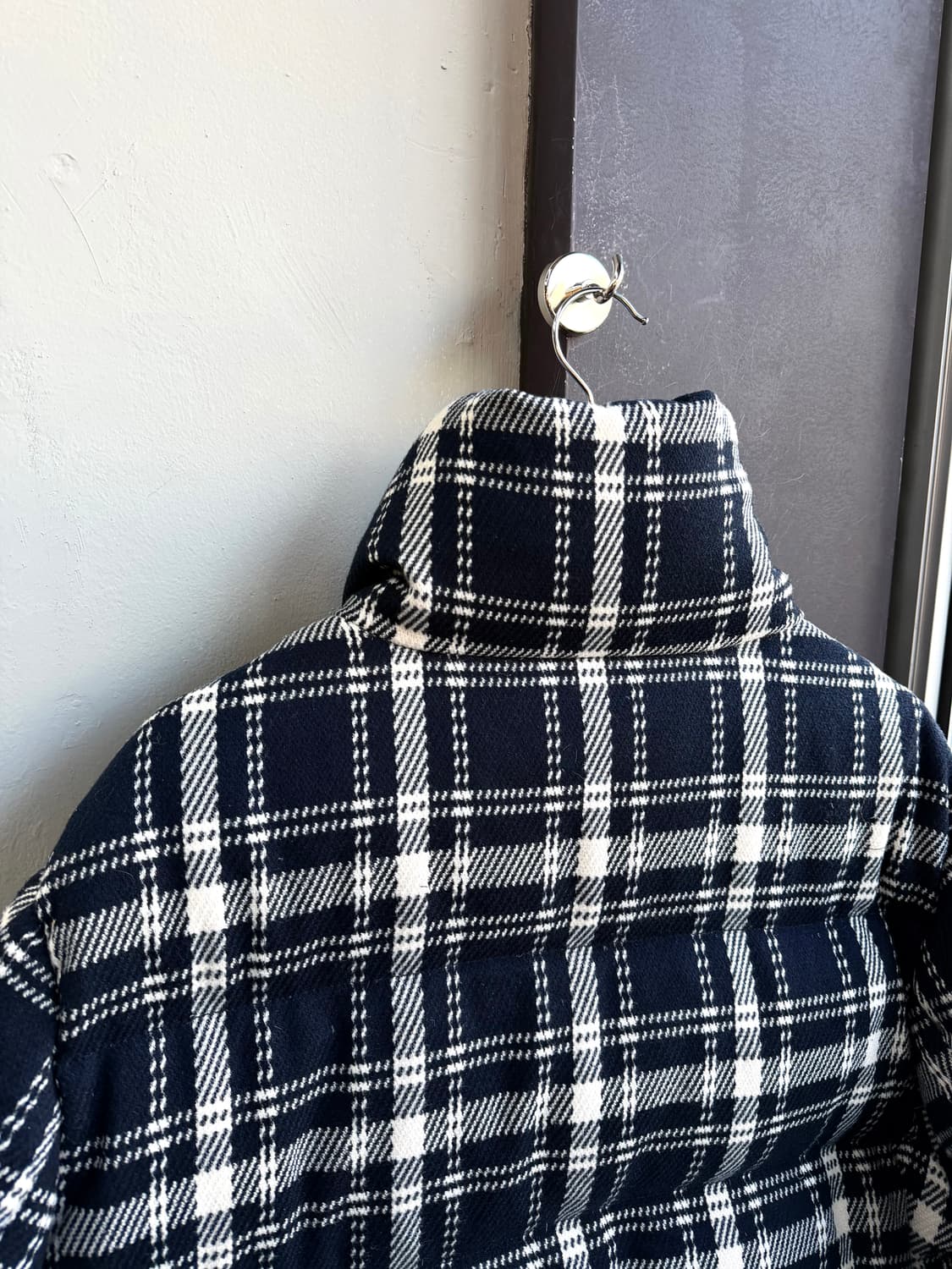 100/ 시스템옴므 구스다운 체크 패딩점퍼 상품이미지9