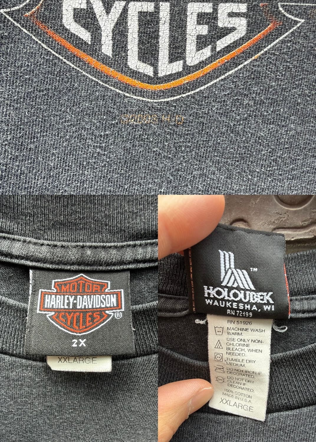 할리데이비슨 00s 빈티지 티셔츠 상품이미지6
