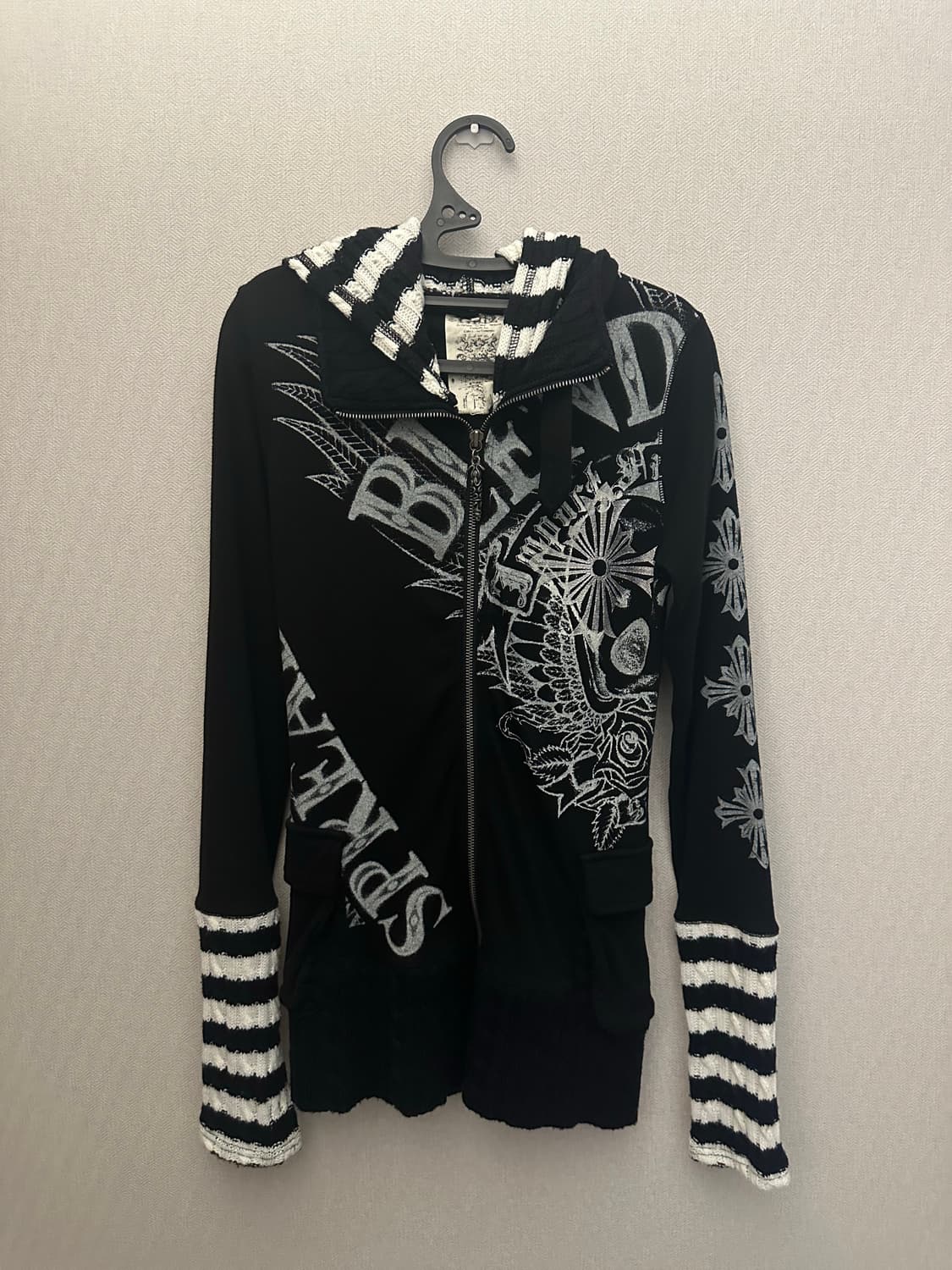 Glitz vintage punk hoodie 글리츠 펑크 집업 상품이미지2