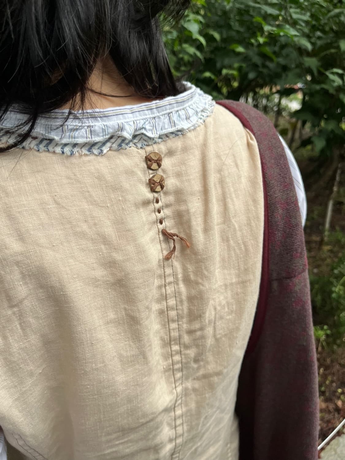 Japanese Beige Button Vest 상품이미지3