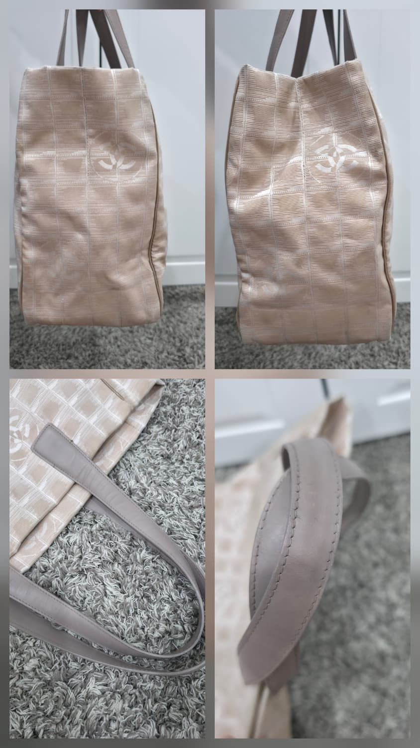 샤넬 뉴트래블 트래블라인 나일론 토트백 베이지 상품이미지3