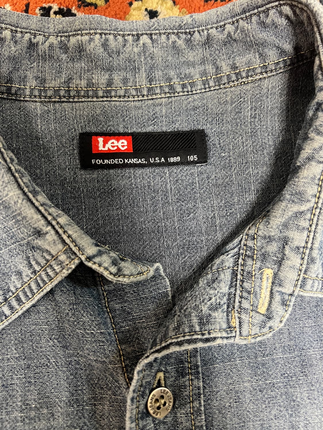 [105] 90s Lee 빈티지 데님셔츠 상품이미지4