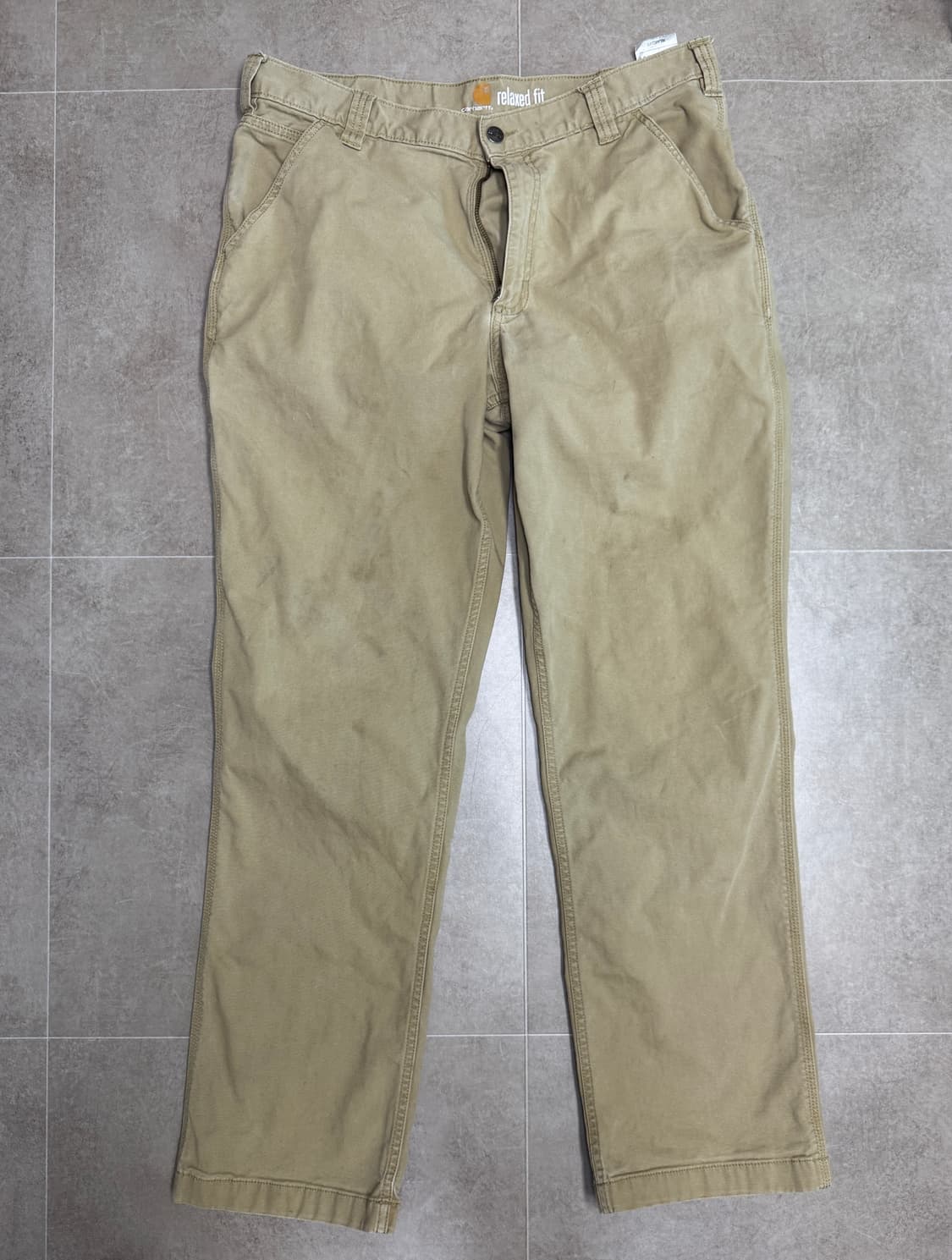  [36x34] 칼하트 102291 럭비 캔버스 릴렉스드 핏 팬츠 상품이미지1