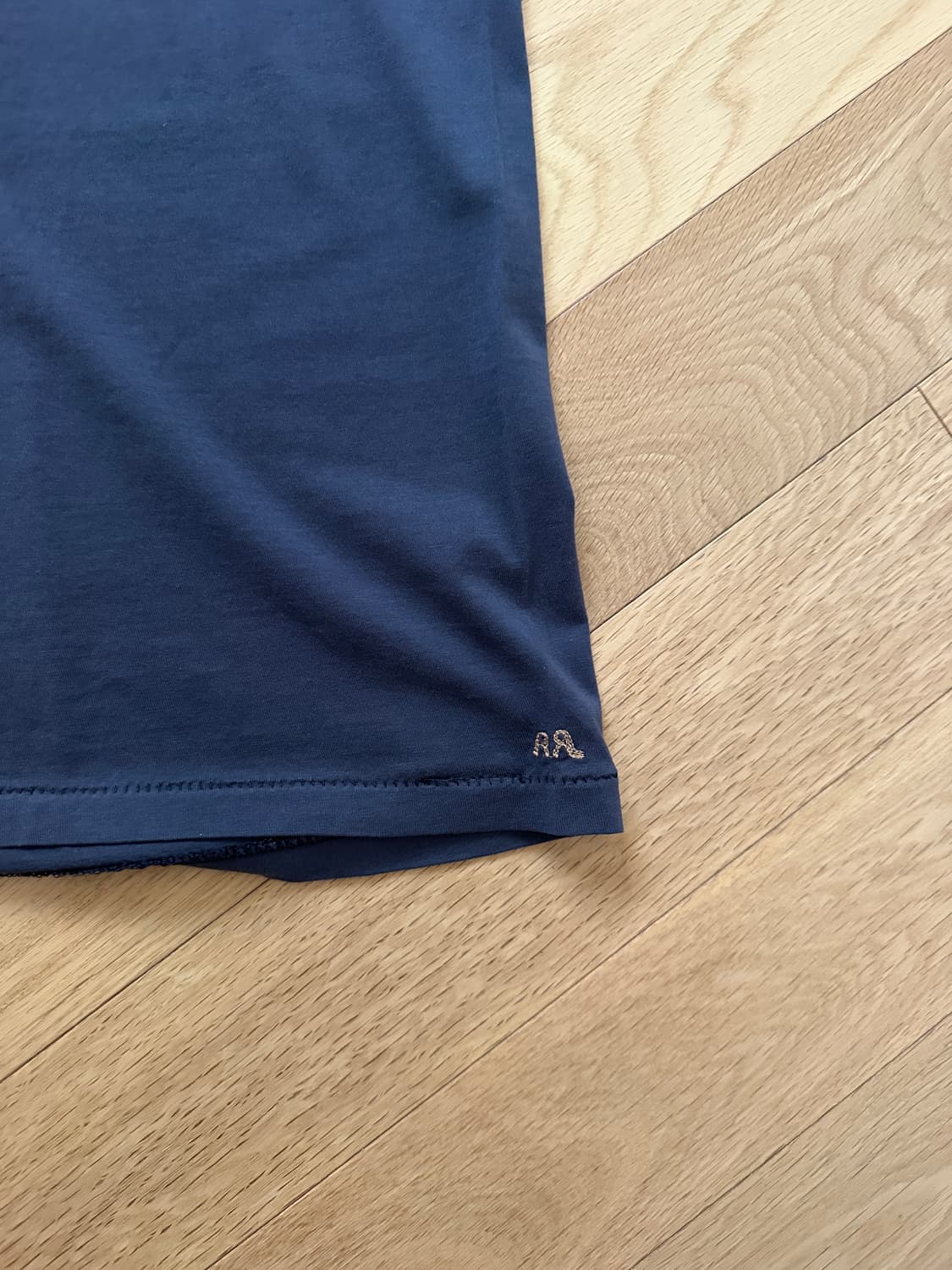 더블알엘 가먼트다이 포켓 반팔 네이비 상품이미지2