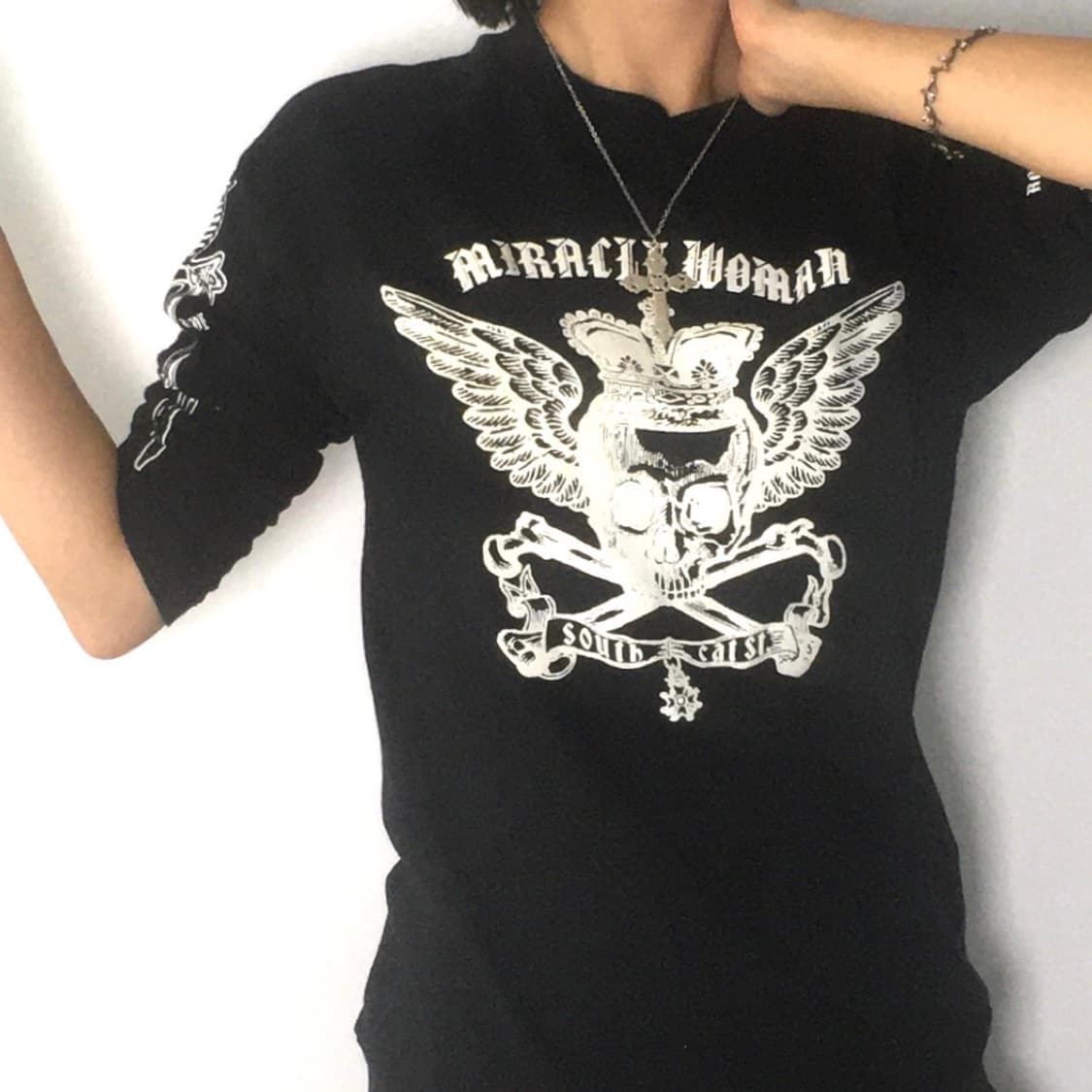 MIRACLE WOMAN 펑크 고딕 티셔츠 상품이미지2