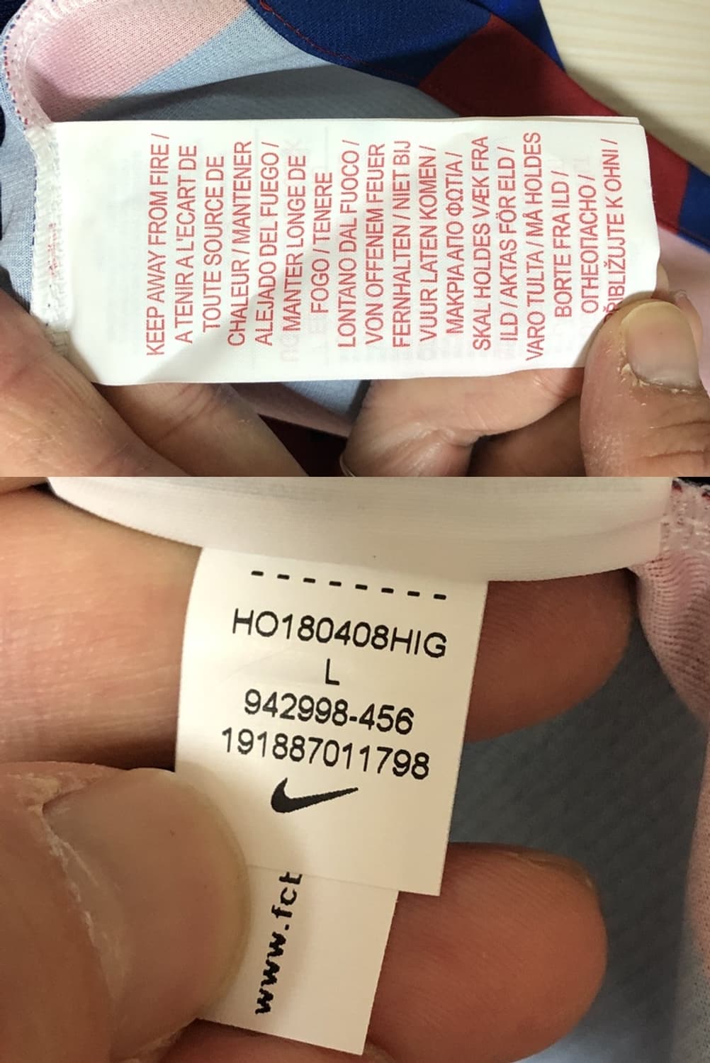 나이키 18-19 FC바르셀로나 홈유니폼/져지 유스L(12-13Y) 상품이미지7