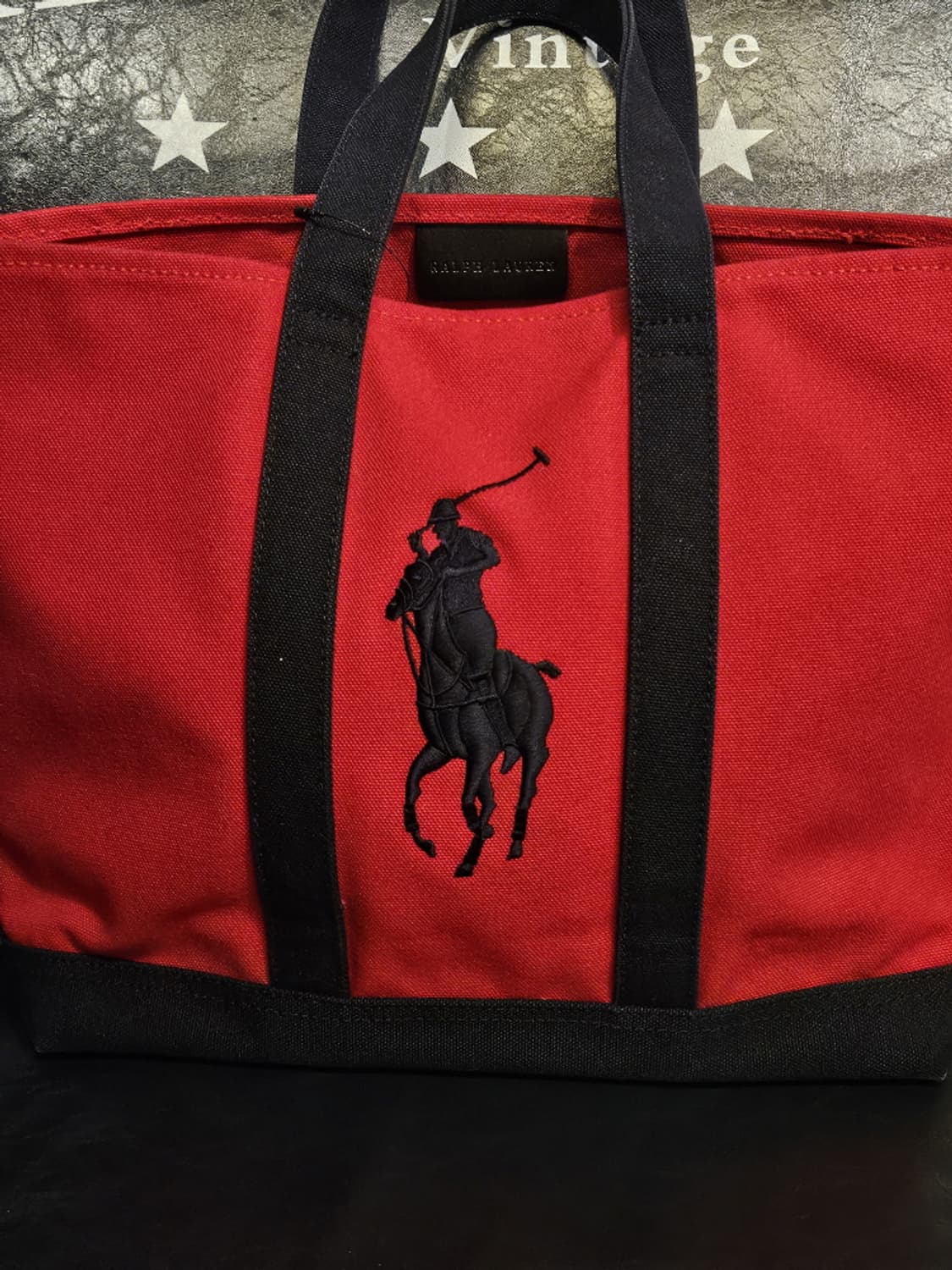 폴로랄프로렌 코튼 캔버스 쇼퍼 백 ( 33X28X13 )/ 10038 상품이미지9