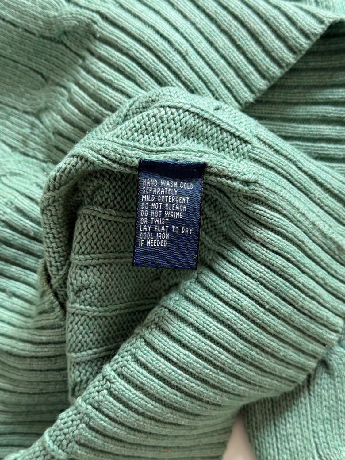 Polo 폴로 랄프로렌 실크100 그린컬러 케이블 니트  상품이미지7