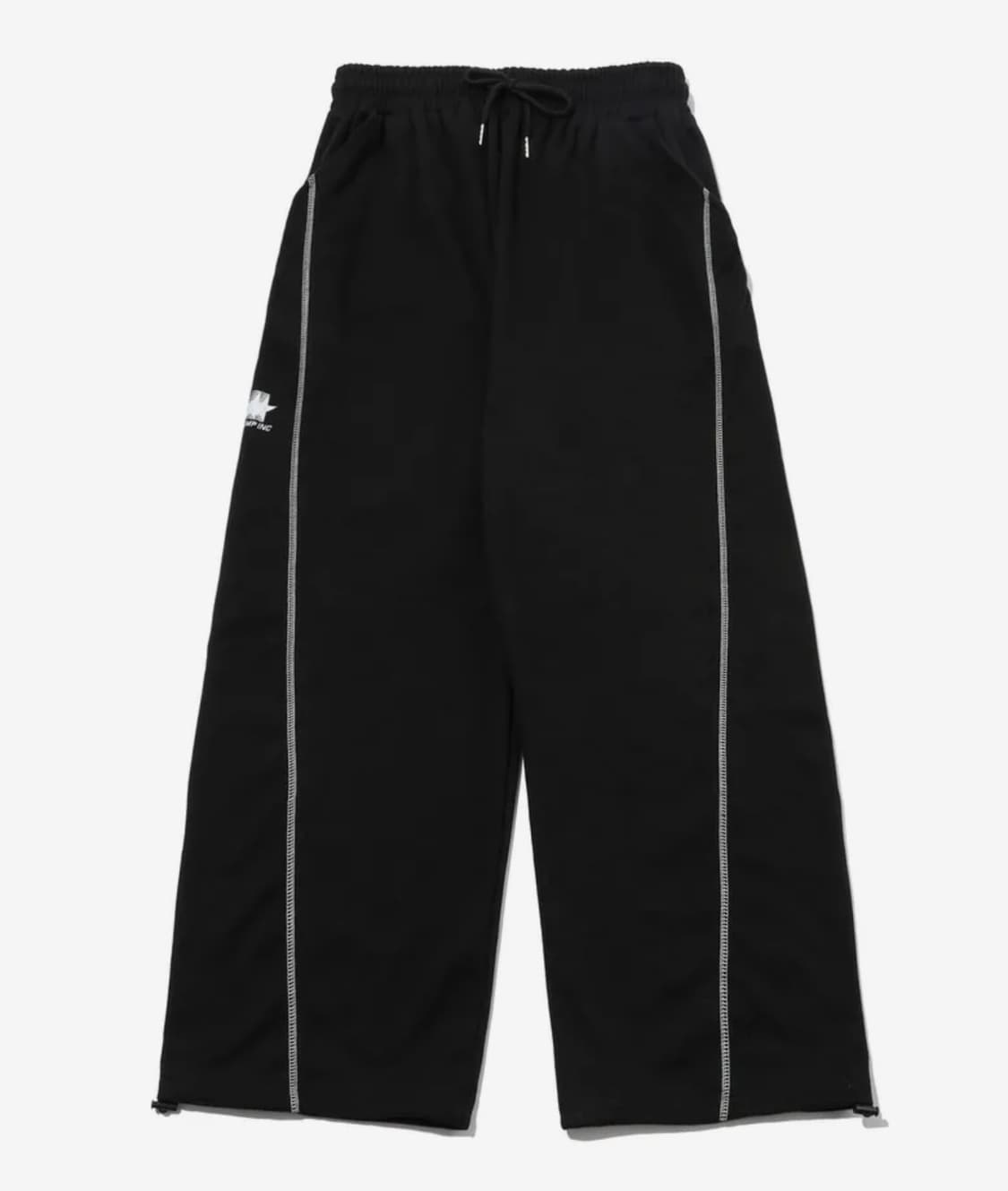 스티치 와이드 스웨트 팬츠 [블랙] 상품이미지2