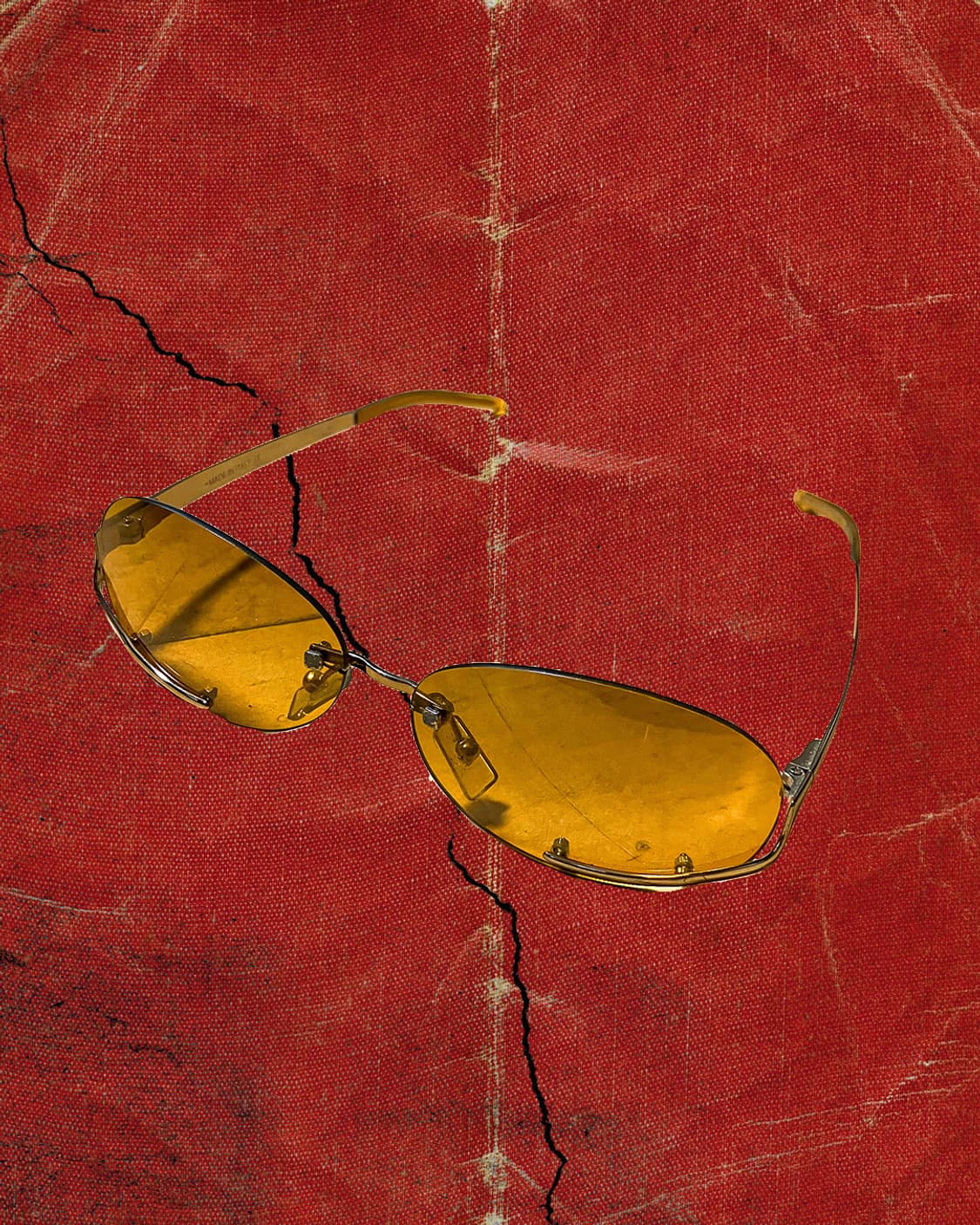 LOEWE 00s 빈티지 로에베 긱시크 골드 무테 선글라스 상품이미지1