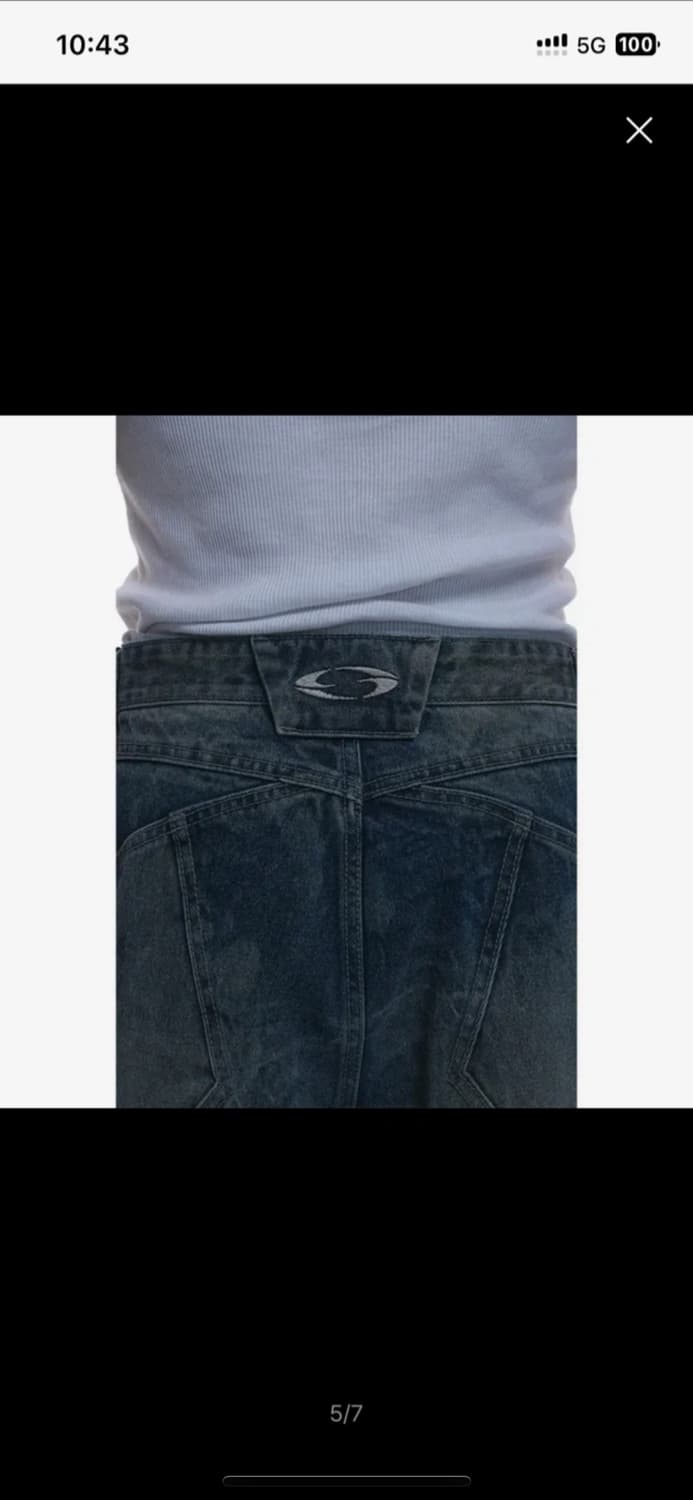 그레일즈 벌룬 와이드 데님팬츠 빈티지 상품이미지5