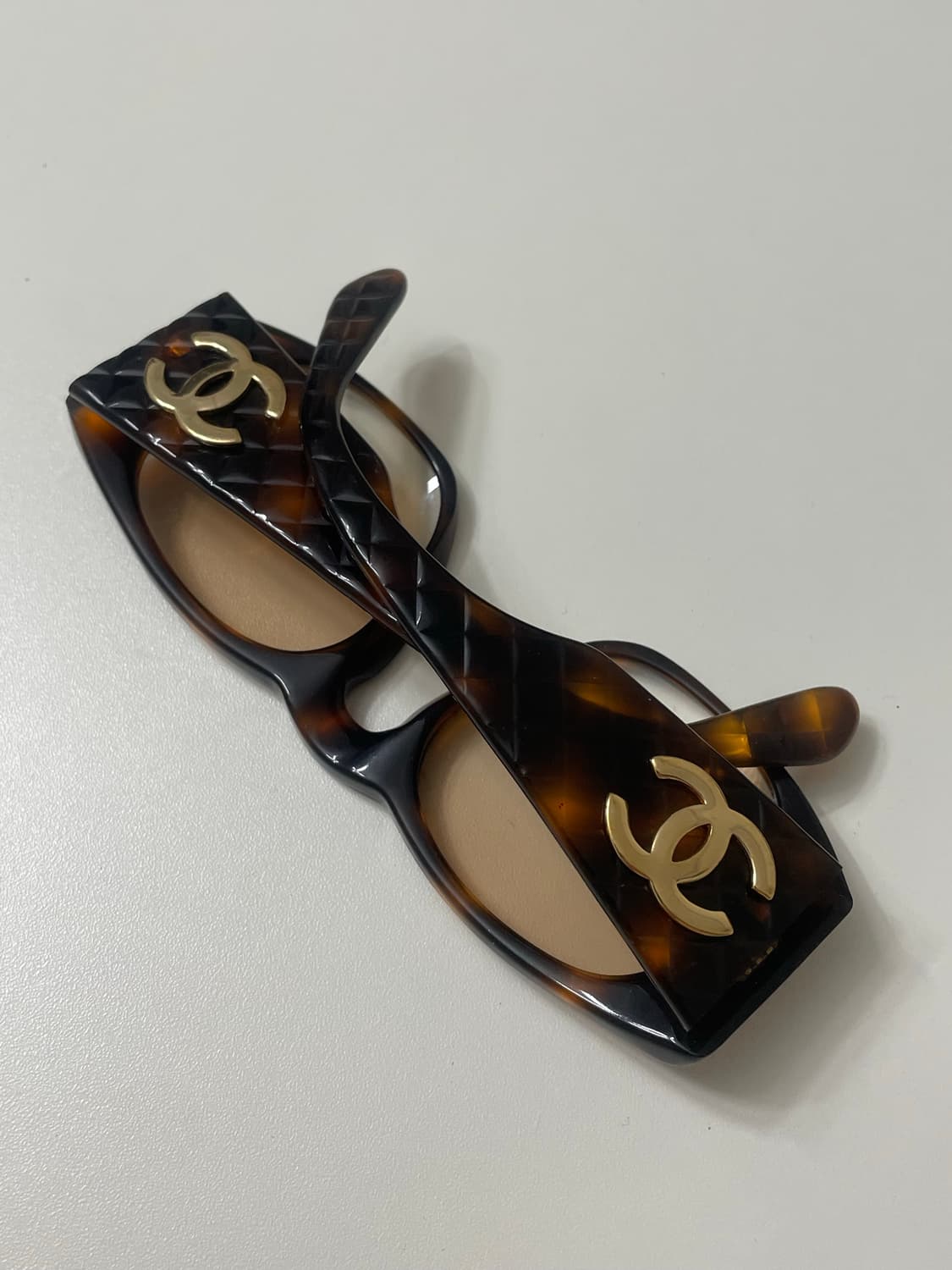 샤넬 80's 빈티지 레오파드 틴트 선글라스 상품이미지5