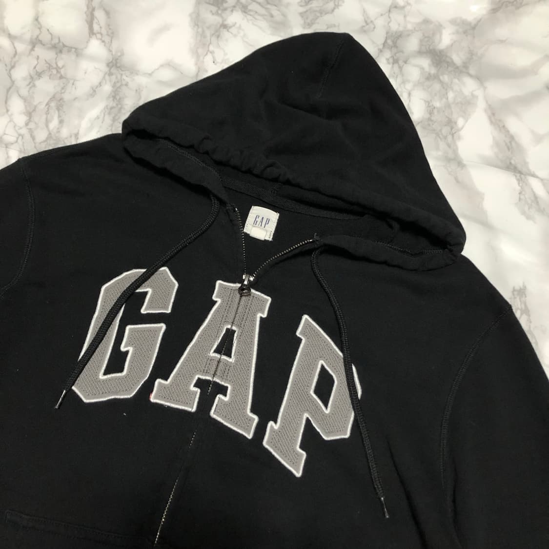 갭 후드집업 자켓 블랙 깔끔 상품이미지3