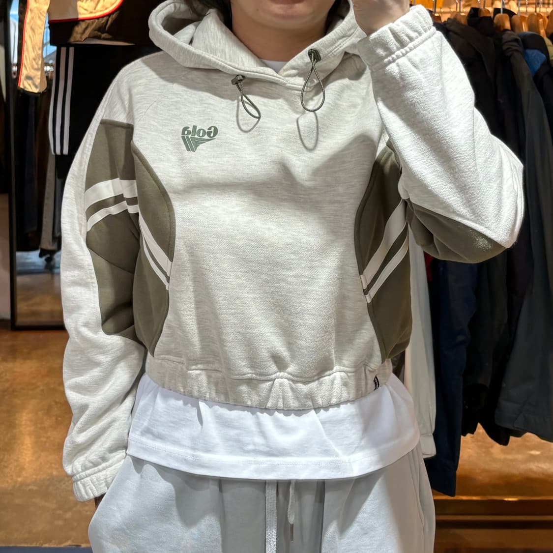 골라 멜란지 후드 상품이미지1