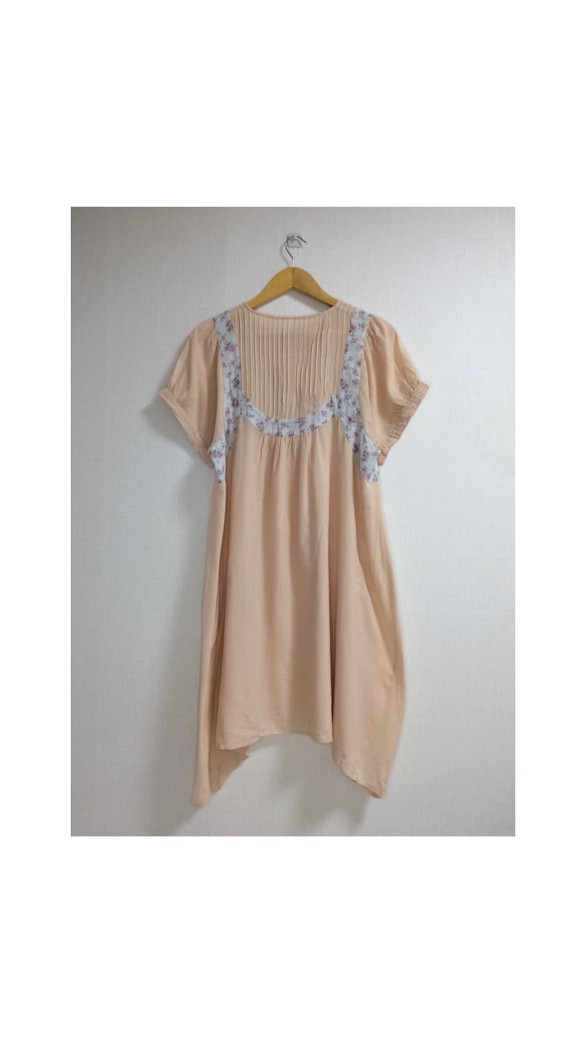 스나오쿠와하라 핑크 베이지 플라워 원피스 상품이미지4