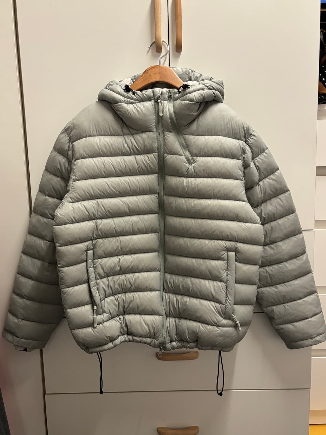 서울베이스드 후드경량패딩 민트 남녀공용 상품이미지4