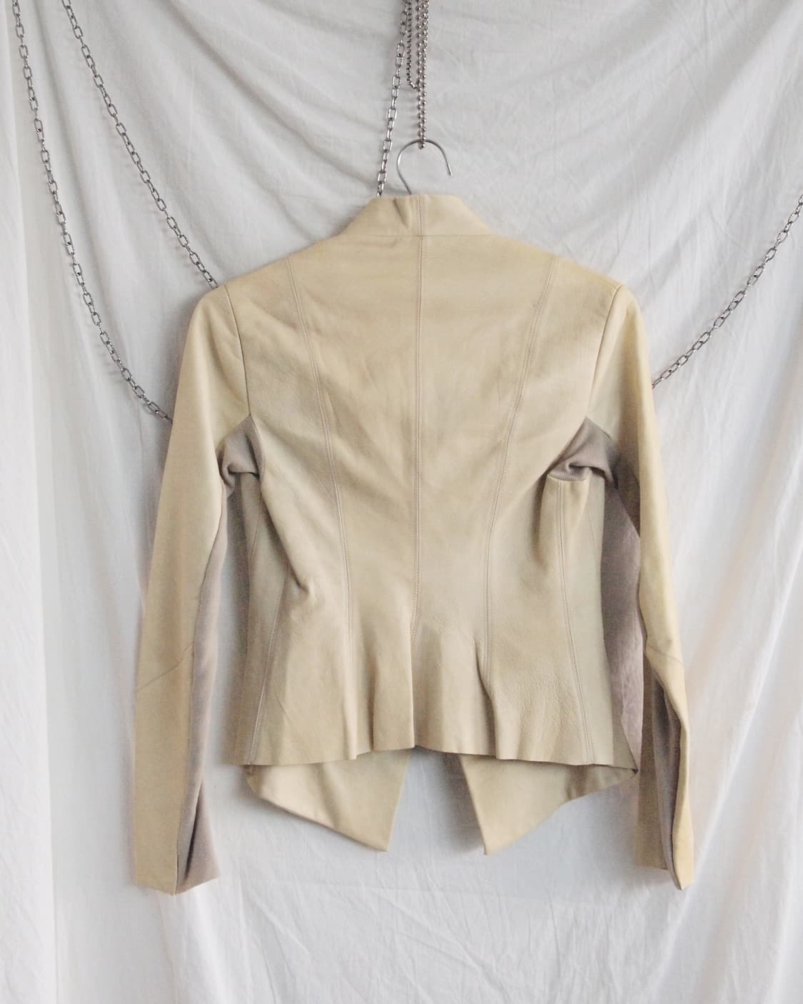 릭오웬스 olmar&mirta asymmetric 레더 블레이져 상품이미지5