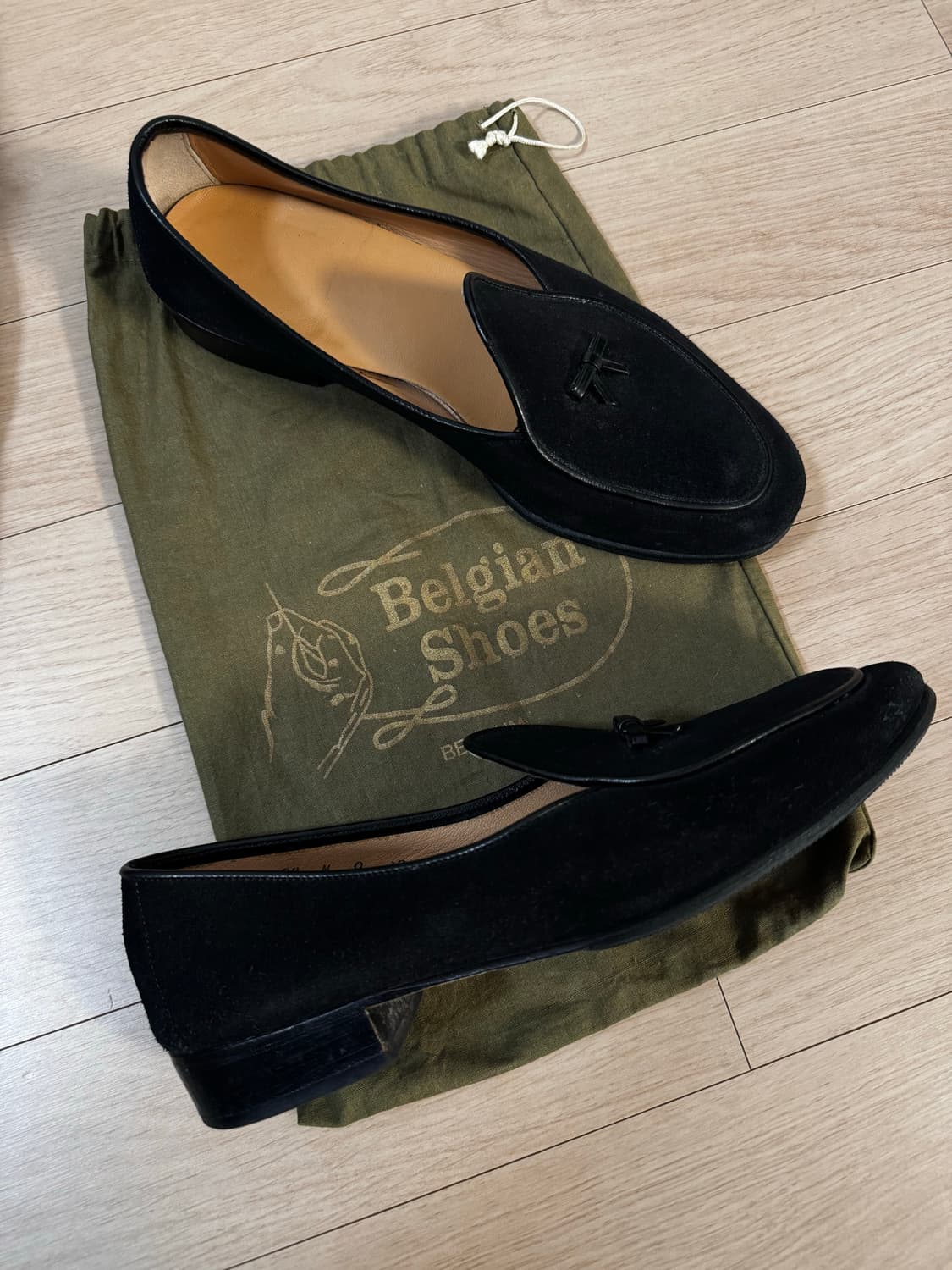 Belgian Shoes “Henri” suede (Black) 상품이미지1