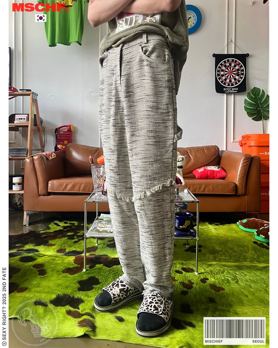 MISCHICF Seoul High-Waist Grunge Trouser 상품이미지1