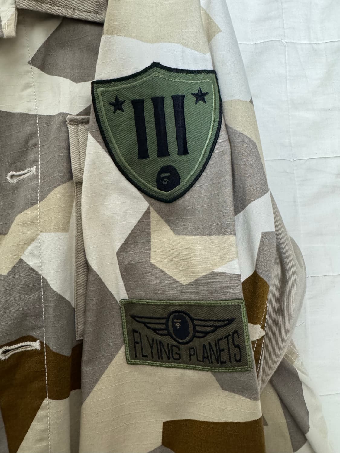 베이프 카모 밀리터리 자켓 L 상품이미지3