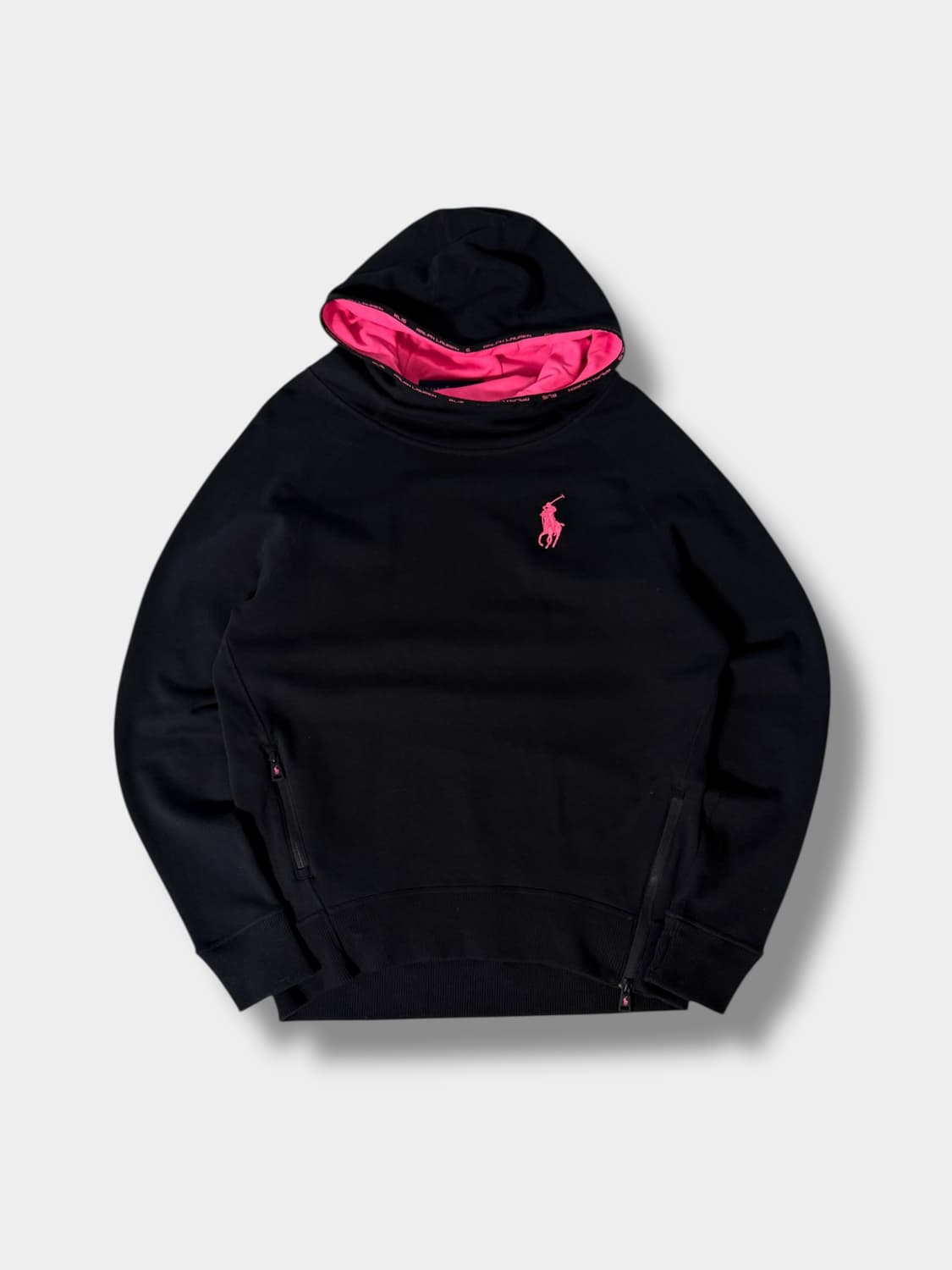 폴로 랄프로렌 핑크 빅포니 테크 플리스 풀오버 후드 상품이미지1