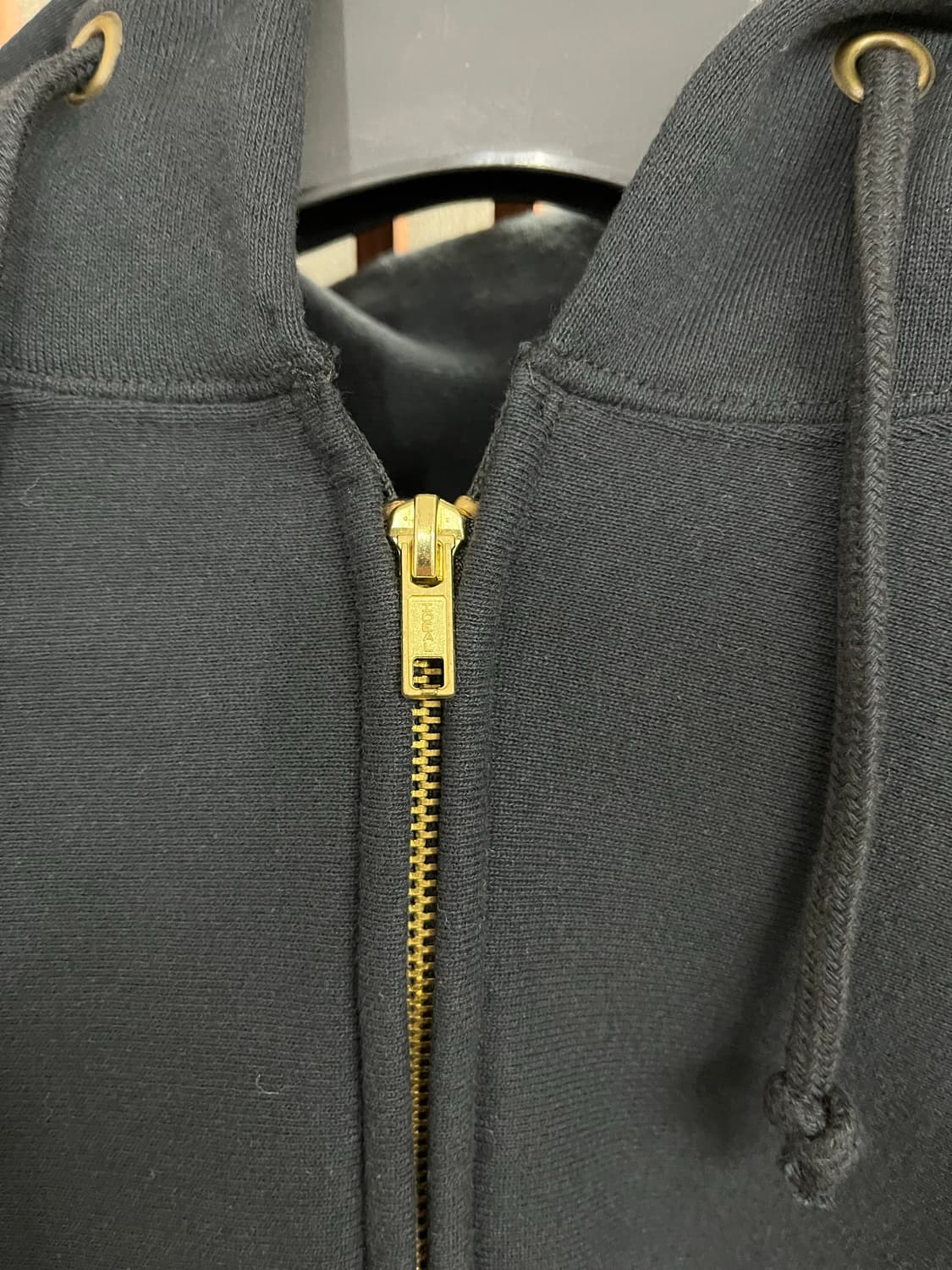 챔피온 리버스위브 made in usa 레드탭 후드집업 검정 M 상품이미지3