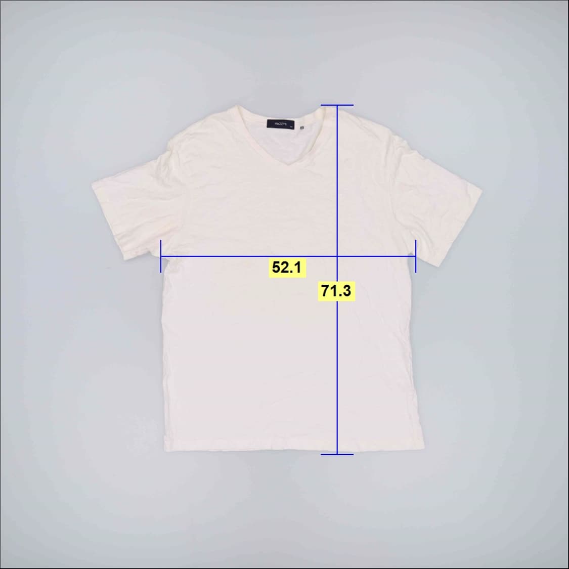 100 헤지스 브이넥 반팔티 0420H1 상품이미지7