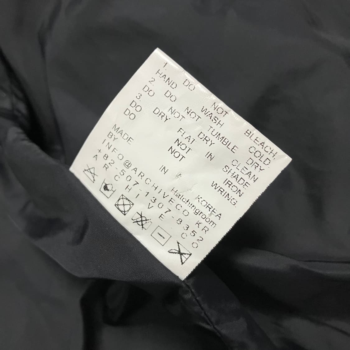 [3] 해칭룸 23fw 웹 구스다운 푸퍼 자켓 블랙 상품이미지9