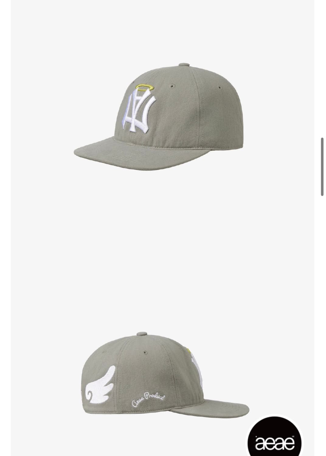 에이이에이이 엔젤 윙 캡 그레이 상품이미지2