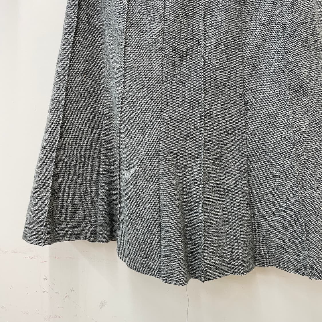 빈티지 그레이 울 플레어 미디 스커트 상품이미지5