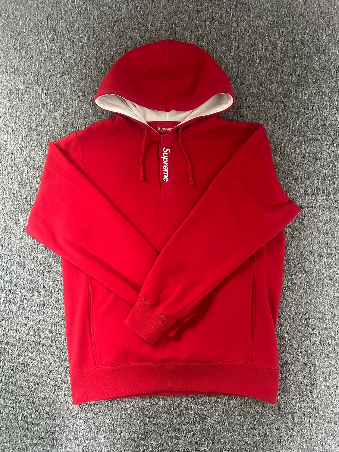 [L] 16ss 슈프림 세로로고 후드 상품이미지1