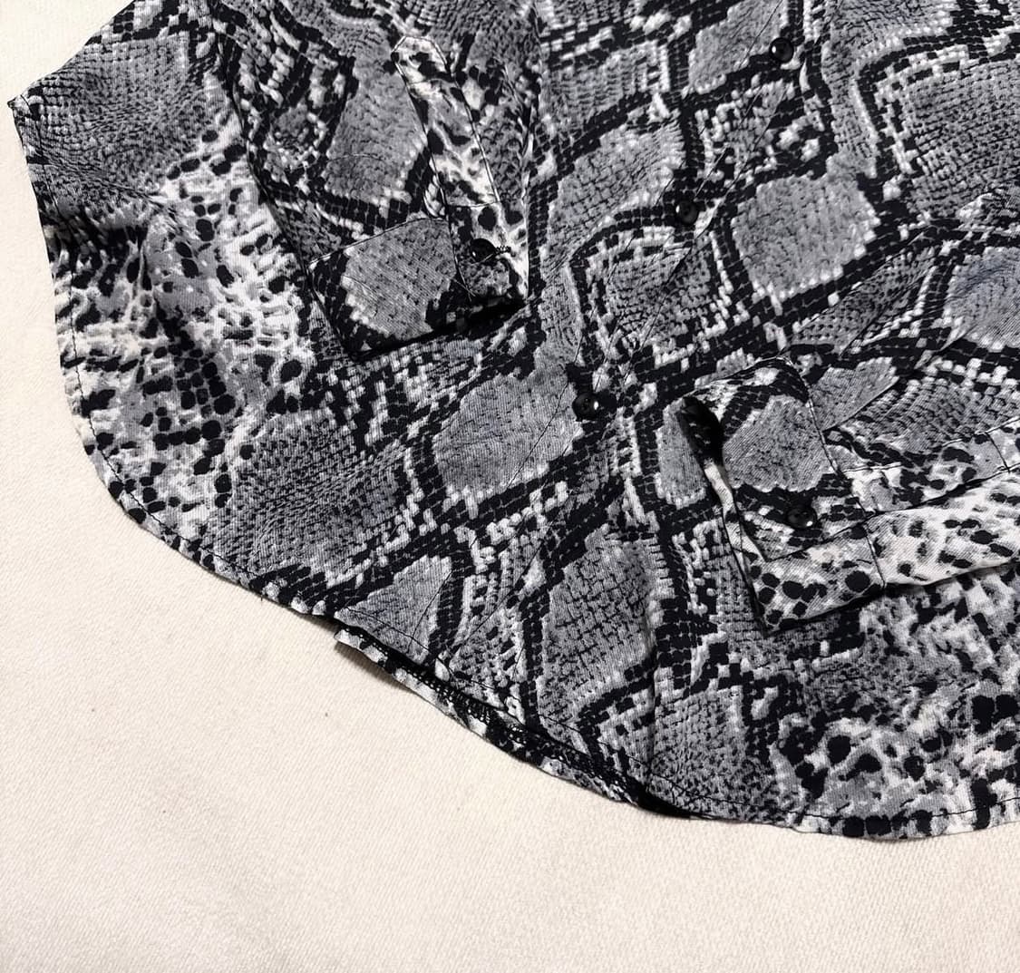 파이톤 뱀피 셔츠 상품이미지4