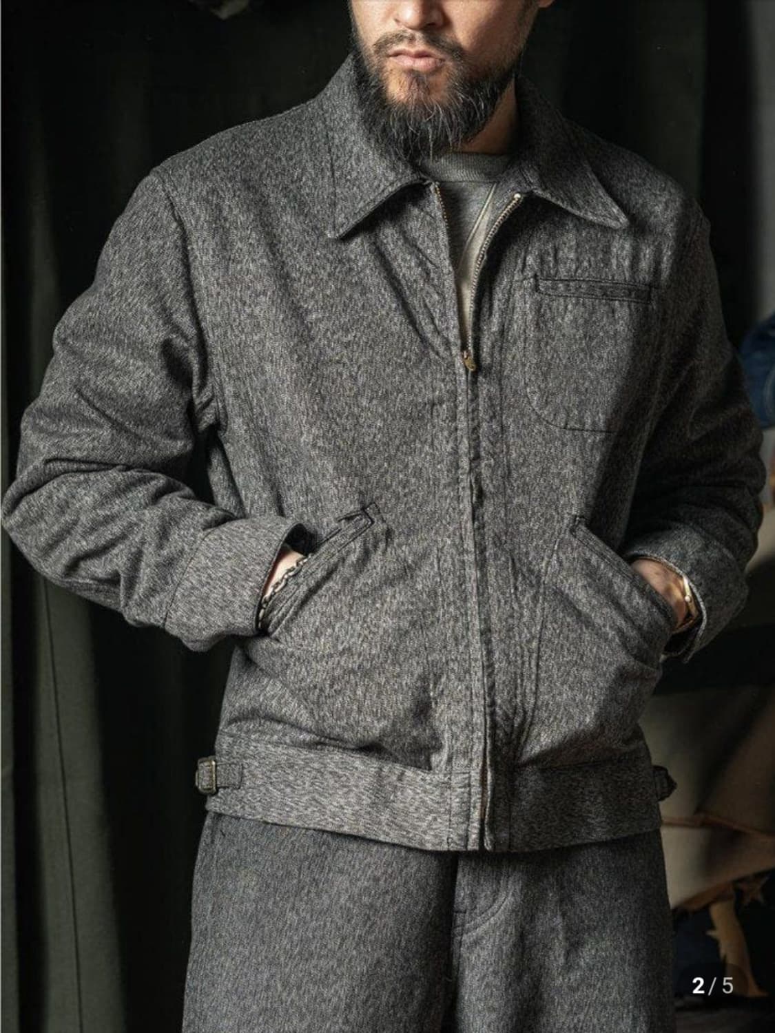 브론슨 코삭 솔트페퍼 워크자켓 M 상품이미지1