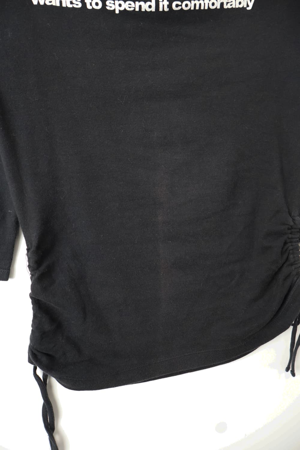 Jpn Y2k Black Lettering Graphic Tee 상품이미지7