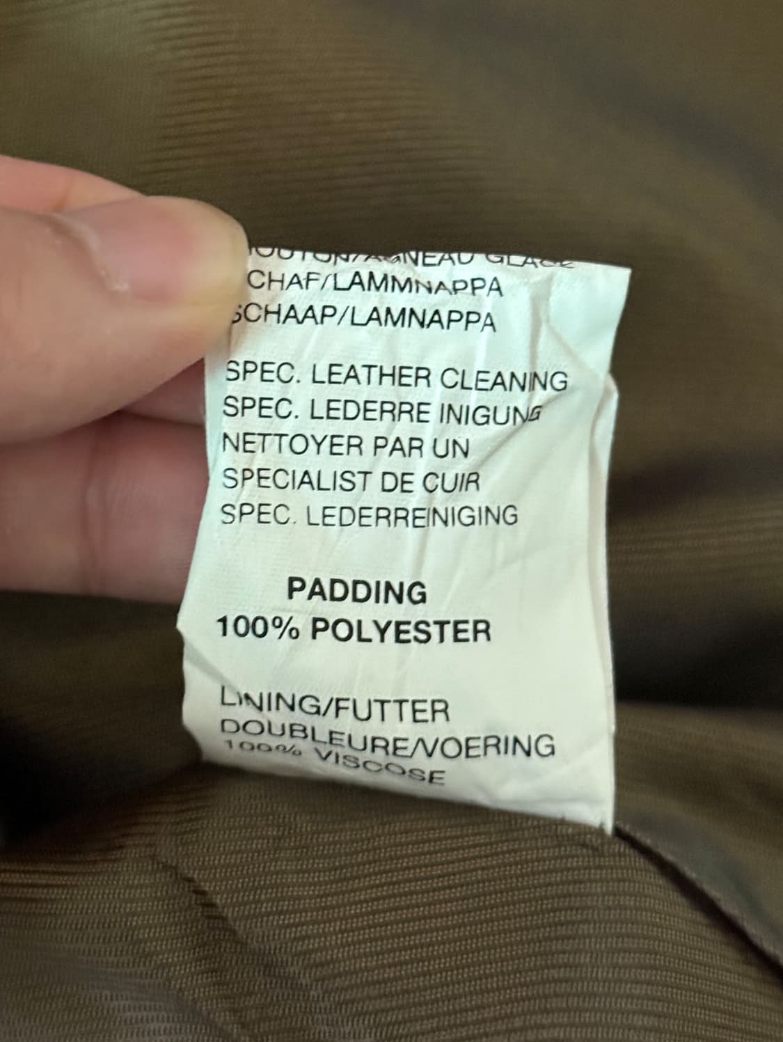 90s 블랙 쉽스킨 레더 모토 봄버 자켓 (105) 상품이미지7