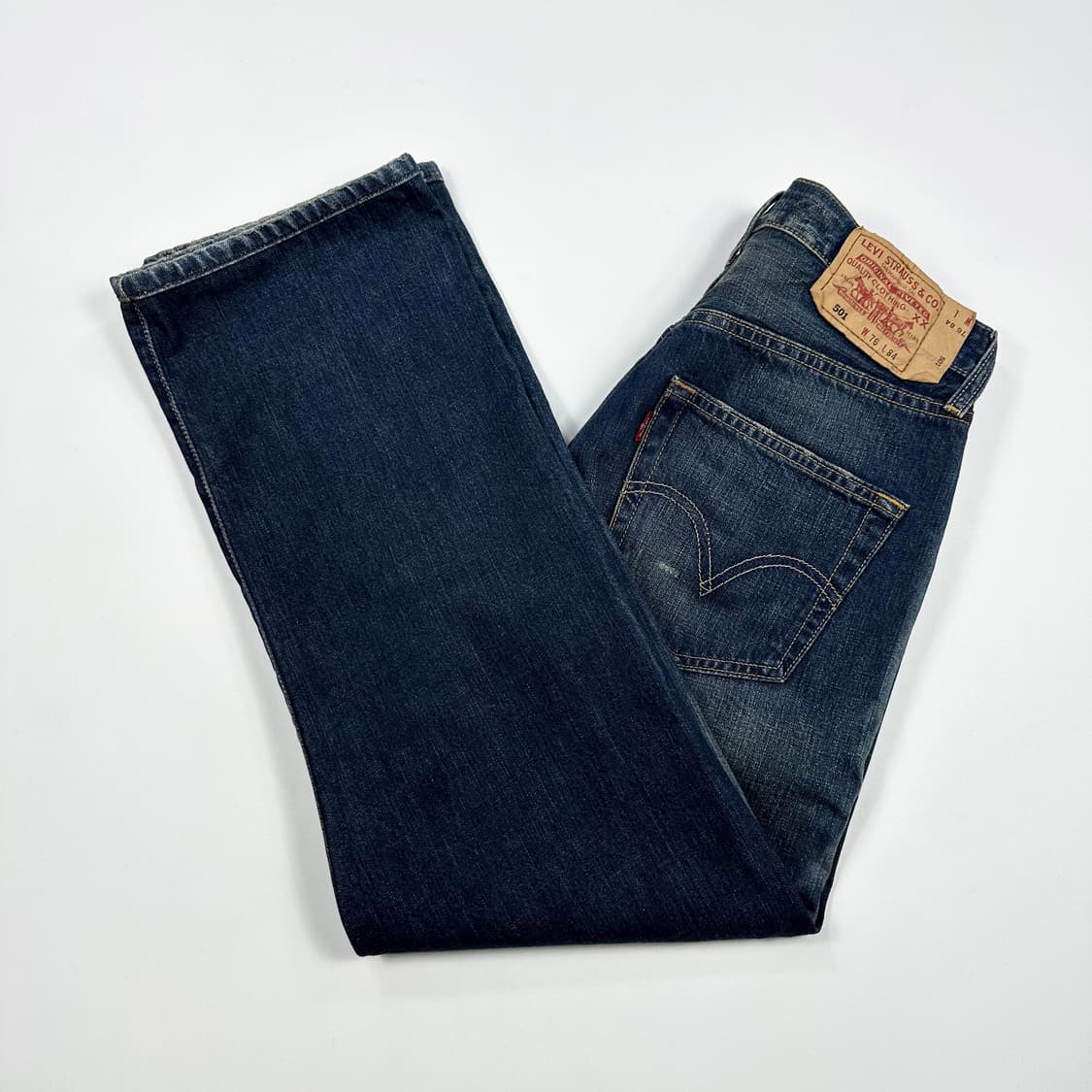 리바이스 501 오리지널 워싱 데님 팬츠 (30인치) 상품이미지2
