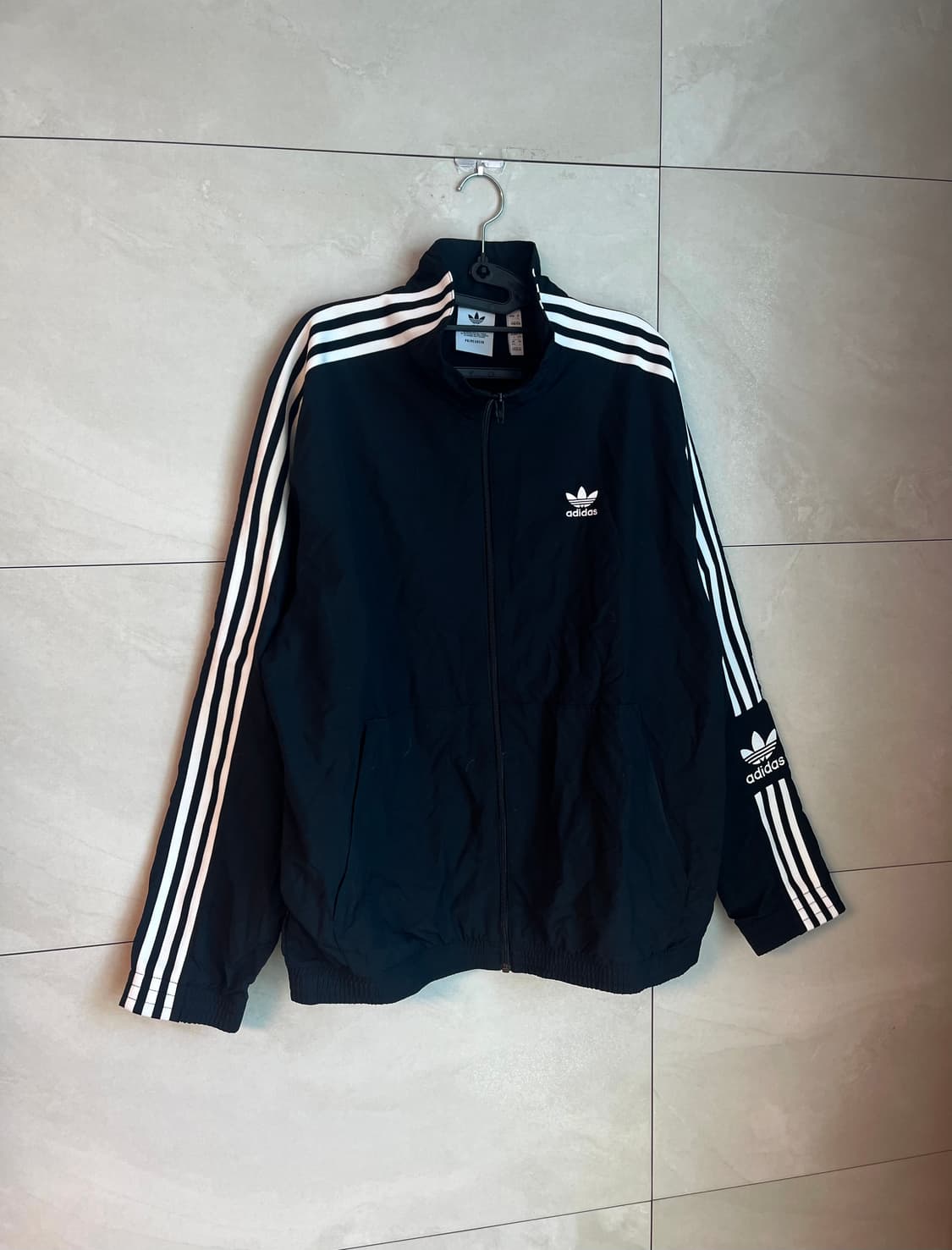 [3XL] 아디다스 파이어버드 윈드브레이커 우븐 바람막이 블랙 상품이미지3