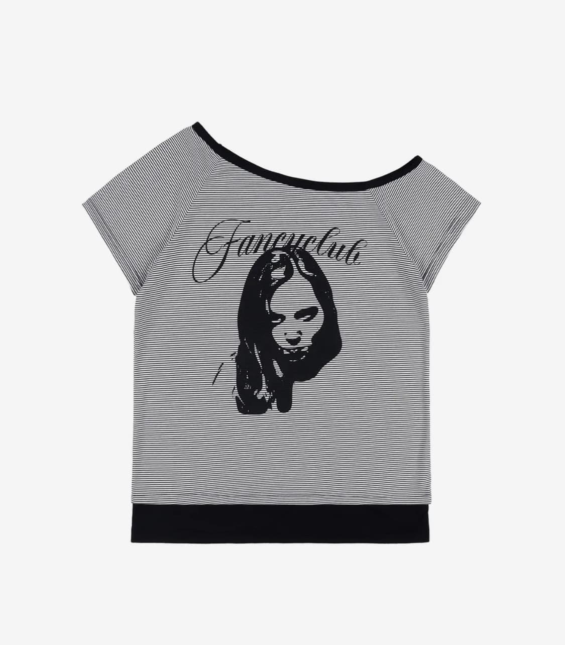 팬시클럽 원숄더 오프숄더 티 상품이미지3