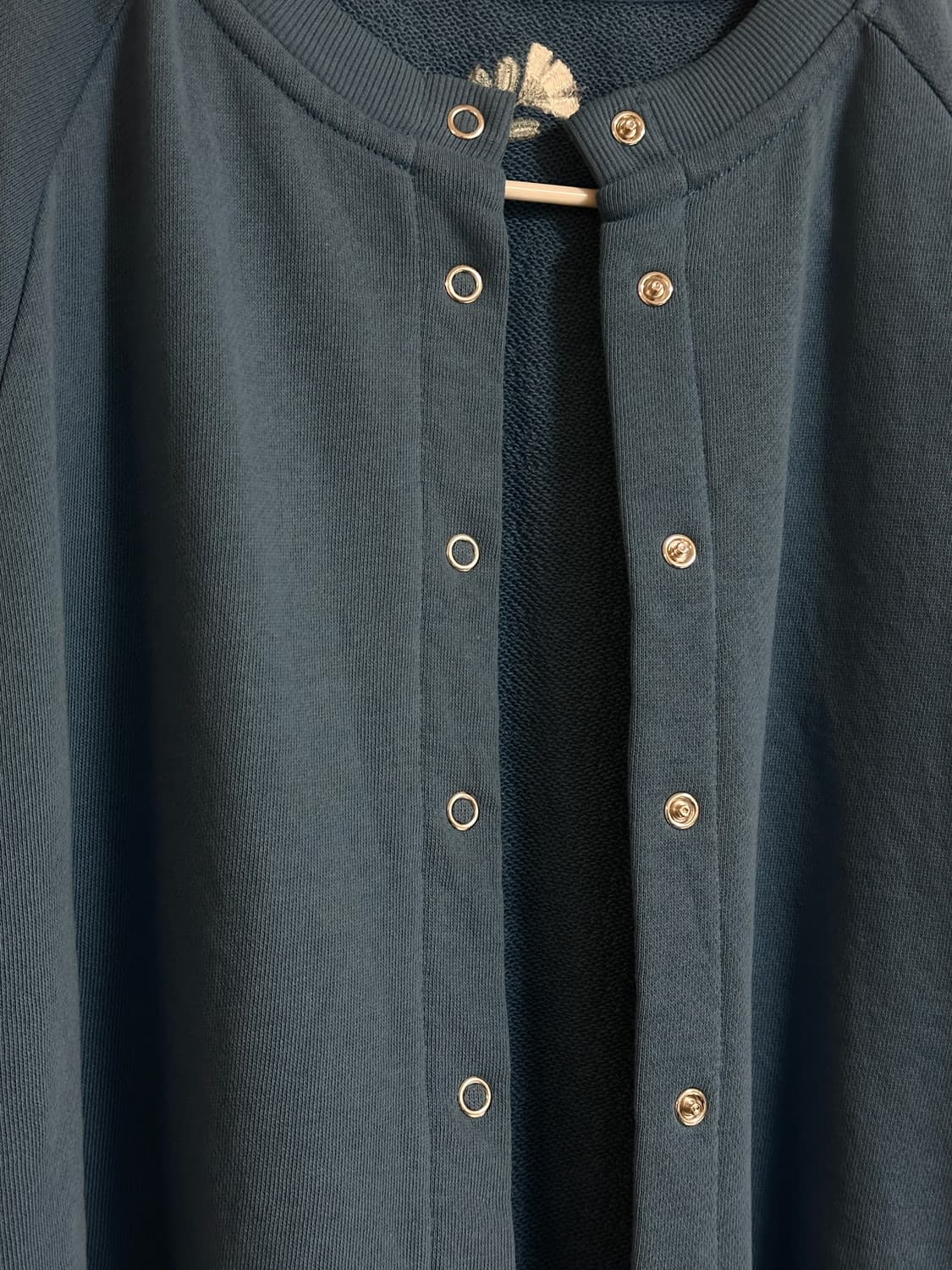 꽃자수 면 가디건, 스냅버튼 가디건 상품이미지5