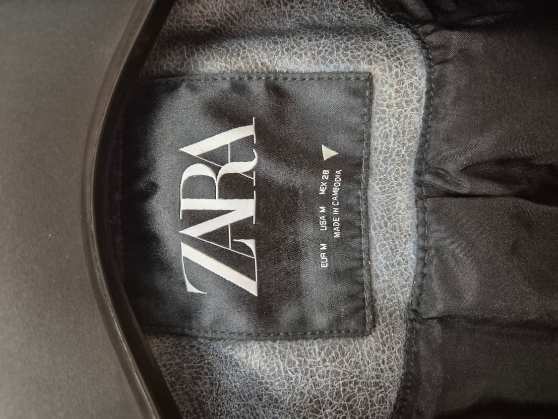 ZARA 라이더 자켓 그레이 M 상품이미지6