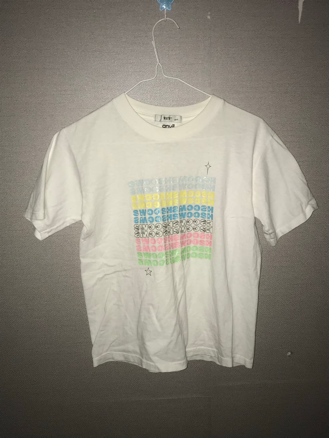 white short-sleeved T-shirt 상품이미지1