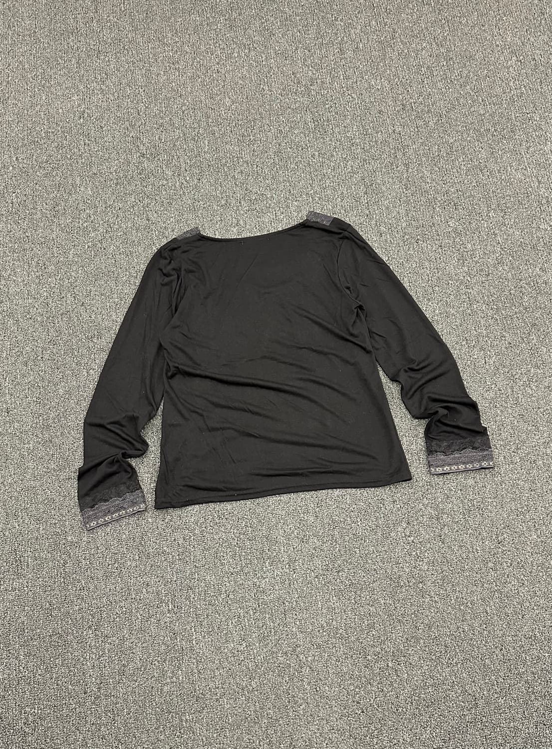 M)Axes Femme vintage 여성 블렉 레이스 긴팔 상품이미지6