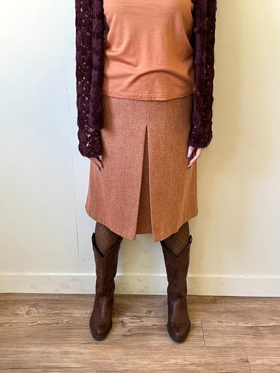 BENETTON 베네통 트위드 스커트 상품이미지5